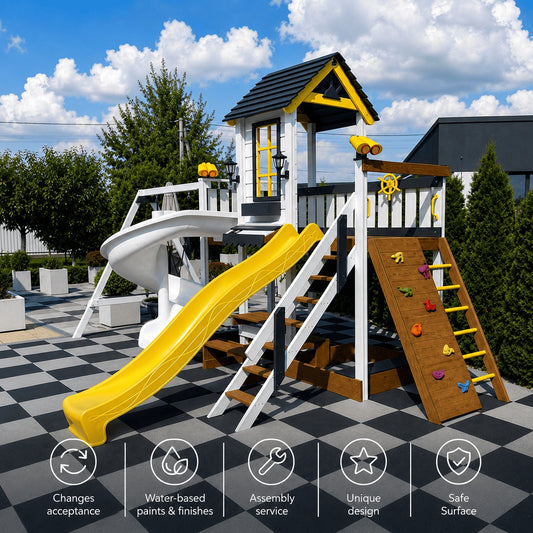Merry Yard Tricky House Kids Playhouse