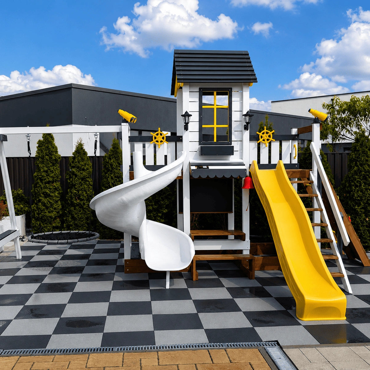 Merry Yard Tricky House Kids Playhouse
